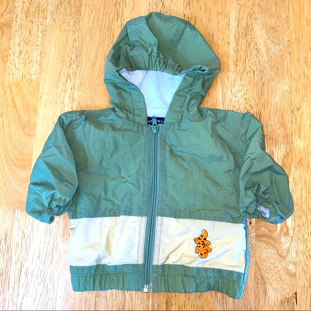 Authentic Carter's Green Jacket Hoodie Lizard